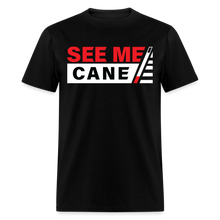 Load image into Gallery viewer, See Me Cane Men&#39;s T-Shirt - black
