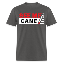 Load image into Gallery viewer, See Me Cane Men&#39;s T-Shirt - charcoal

