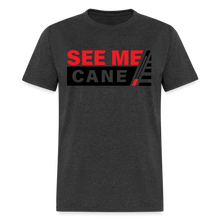 Load image into Gallery viewer, See Me Cane Men&#39;s T-Shirt - heather black
