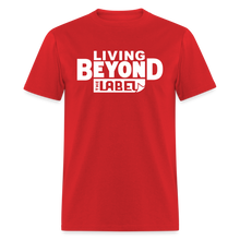 Load image into Gallery viewer, Living Beyond the Label Men&#39;s T-Shirt - red
