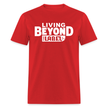 Load image into Gallery viewer, Living Beyond the Label Men's T-Shirt - red