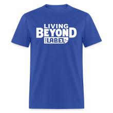 Load image into Gallery viewer, Living Beyond the Label Men's T-Shirt - royal blue