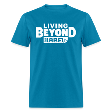 Load image into Gallery viewer, Living Beyond the Label Men's T-Shirt - turquoise