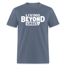 Load image into Gallery viewer, Living Beyond the Label Men's T-Shirt - denim