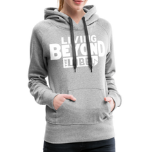 Load image into Gallery viewer, Living Beyond the Label Women’s Hoodie - heather grey
