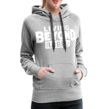 Load image into Gallery viewer, Living Beyond the Label Women’s Hoodie - heather grey