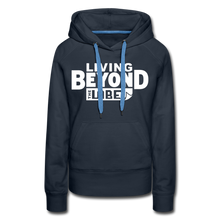 Load image into Gallery viewer, Living Beyond the Label Women’s Hoodie - navy