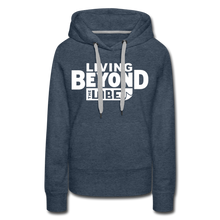 Load image into Gallery viewer, Living Beyond the Label Women’s Hoodie - heather denim