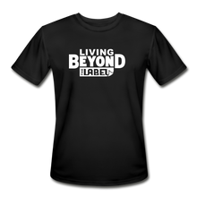 Load image into Gallery viewer, Living Beyond the Label Men’s Moisture Wicking T-Shirt - black