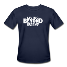 Load image into Gallery viewer, Living Beyond the Label Men’s Moisture Wicking T-Shirt - navy