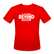 Load image into Gallery viewer, Living Beyond the Label Men’s Moisture Wicking T-Shirt - red
