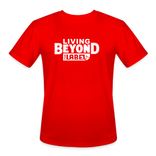 Load image into Gallery viewer, Living Beyond the Label Men’s Moisture Wicking T-Shirt - red