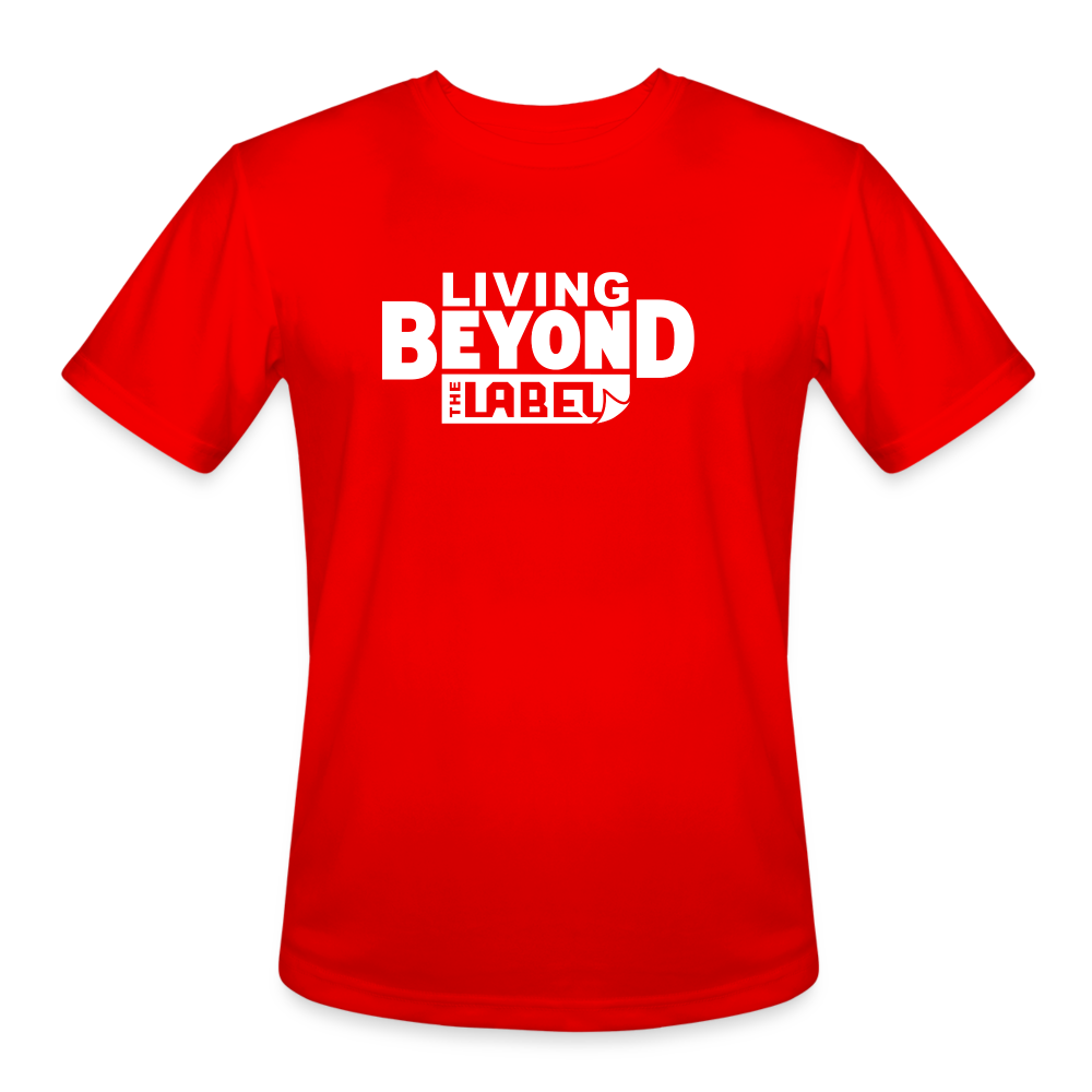 Living Beyond the Label Men’s Moisture Wicking T-Shirt - red