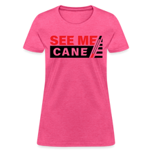Load image into Gallery viewer, See Me Cane Women&#39;s T-Shirt - heather pink
