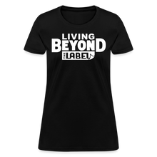 Load image into Gallery viewer, Living Beyond the Label T-Shirt Womens - black
