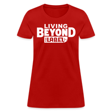 Load image into Gallery viewer, Living Beyond the Label T-Shirt Womens - red
