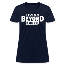 Load image into Gallery viewer, Living Beyond the Label T-Shirt Womens - navy