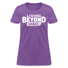 Load image into Gallery viewer, Living Beyond the Label T-Shirt Womens - purple heather
