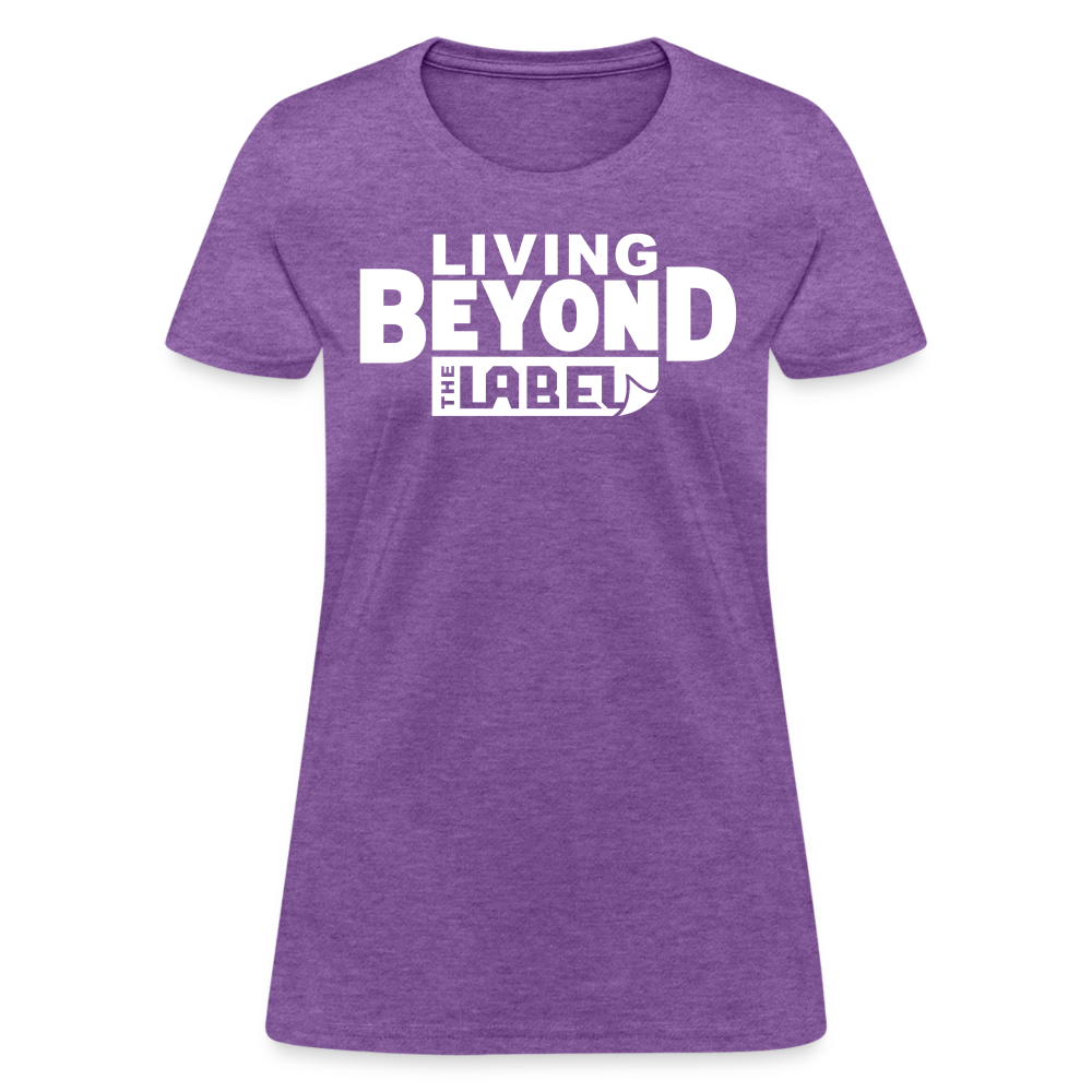 Living Beyond the Label T-Shirt Womens - purple heather