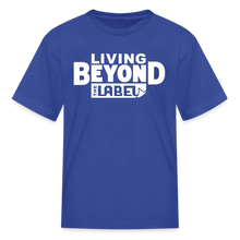 Load image into Gallery viewer, Living Beyond the Label Kids' T-Shirt - royal blue