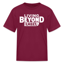 Load image into Gallery viewer, Living Beyond the Label Kids' T-Shirt - burgundy