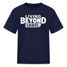 Load image into Gallery viewer, Living Beyond the Label Kids&#39; T-Shirt - navy
