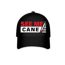 Load image into Gallery viewer, See Me Cane Unisex Baseball Cap - black
