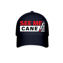 Load image into Gallery viewer, See Me Cane Unisex Baseball Cap - navy
