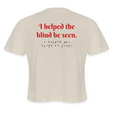 Load image into Gallery viewer, See Me Cane Women&#39;s Cropped T-Shirt - dust
