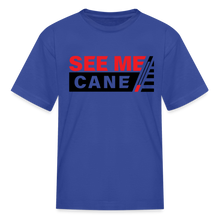 Load image into Gallery viewer, See Me Cane Kid&#39;s T-Shirt - royal blue
