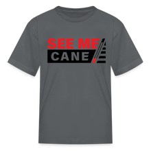Load image into Gallery viewer, See Me Cane Kid&#39;s T-Shirt - charcoal
