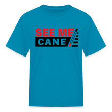 Load image into Gallery viewer, See Me Cane Kid&#39;s T-Shirt - turquoise
