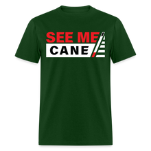 Load image into Gallery viewer, See Me Cane Men&#39;s T-Shirt - forest green

