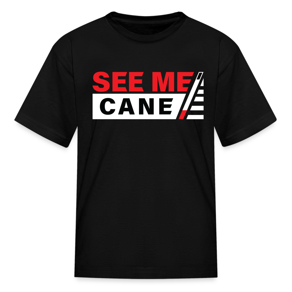 See Me Cane Kid's T-Shirt - black