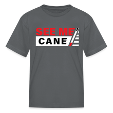 Load image into Gallery viewer, See Me Cane Kid&#39;s T-Shirt - charcoal
