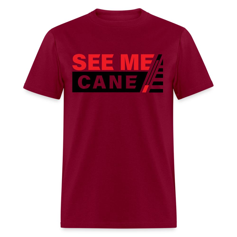 See Me Cane Men's T-Shirt - burgundy
