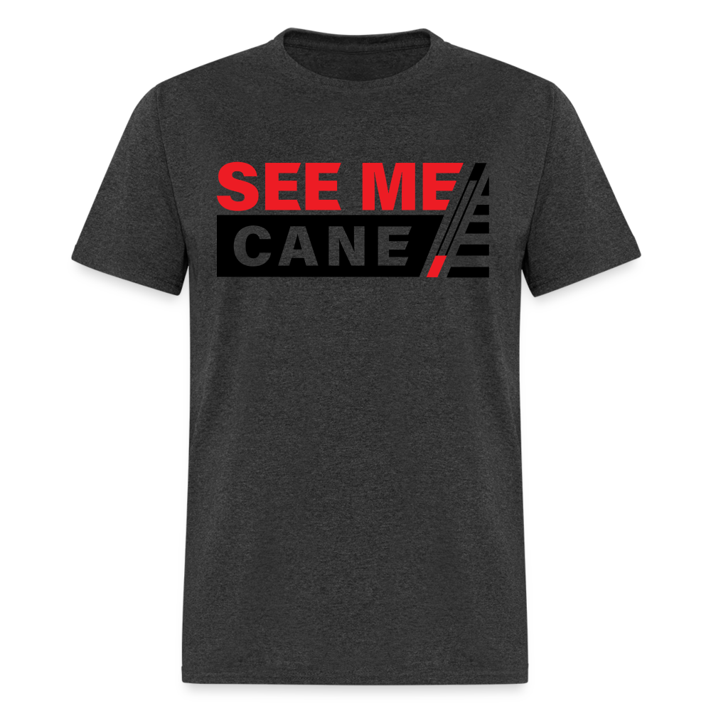 See Me Cane Men's T-Shirt - heather black