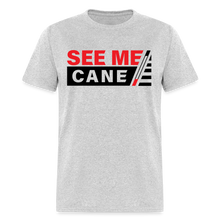 Load image into Gallery viewer, See Me Cane Men&#39;s T-Shirt - heather gray
