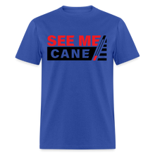 Load image into Gallery viewer, See Me Cane Men&#39;s T-Shirt - royal blue
