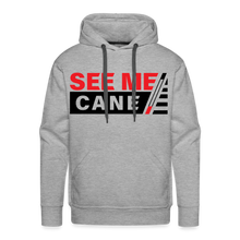 Load image into Gallery viewer, See Me Cane Men&#39;s Premium Hoodie - heather grey
