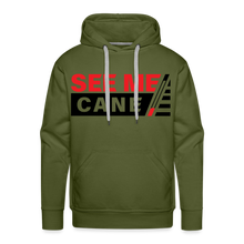 Load image into Gallery viewer, See Me Cane Men&#39;s Premium Hoodie - olive green
