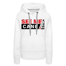 Load image into Gallery viewer, See Me Cane Women’s Premium Hoodie - white
