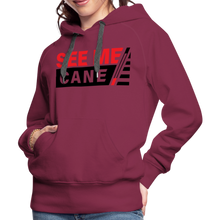 Load image into Gallery viewer, See Me Cane Women’s Premium Hoodie - burgundy
