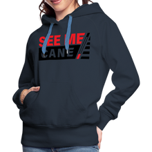 Load image into Gallery viewer, See Me Cane Women’s Premium Hoodie - navy
