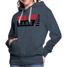Load image into Gallery viewer, See Me Cane Women’s Premium Hoodie - heather denim
