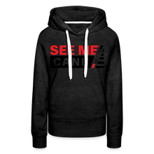 Load image into Gallery viewer, See Me Cane Women’s Premium Hoodie - charcoal grey
