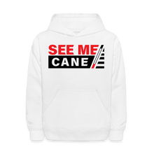 Load image into Gallery viewer, See Me Cane Kid&#39;s Hoodie - white
