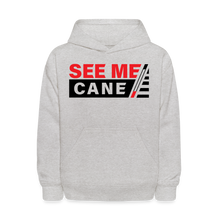 Load image into Gallery viewer, See Me Cane Kid&#39;s Hoodie - heather gray
