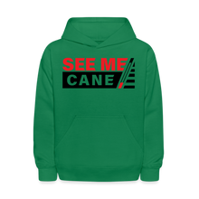 Load image into Gallery viewer, See Me Cane Kid&#39;s Hoodie - kelly green

