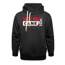Load image into Gallery viewer, See Me Cane Unisex Shawl Collar Hoodie - black

